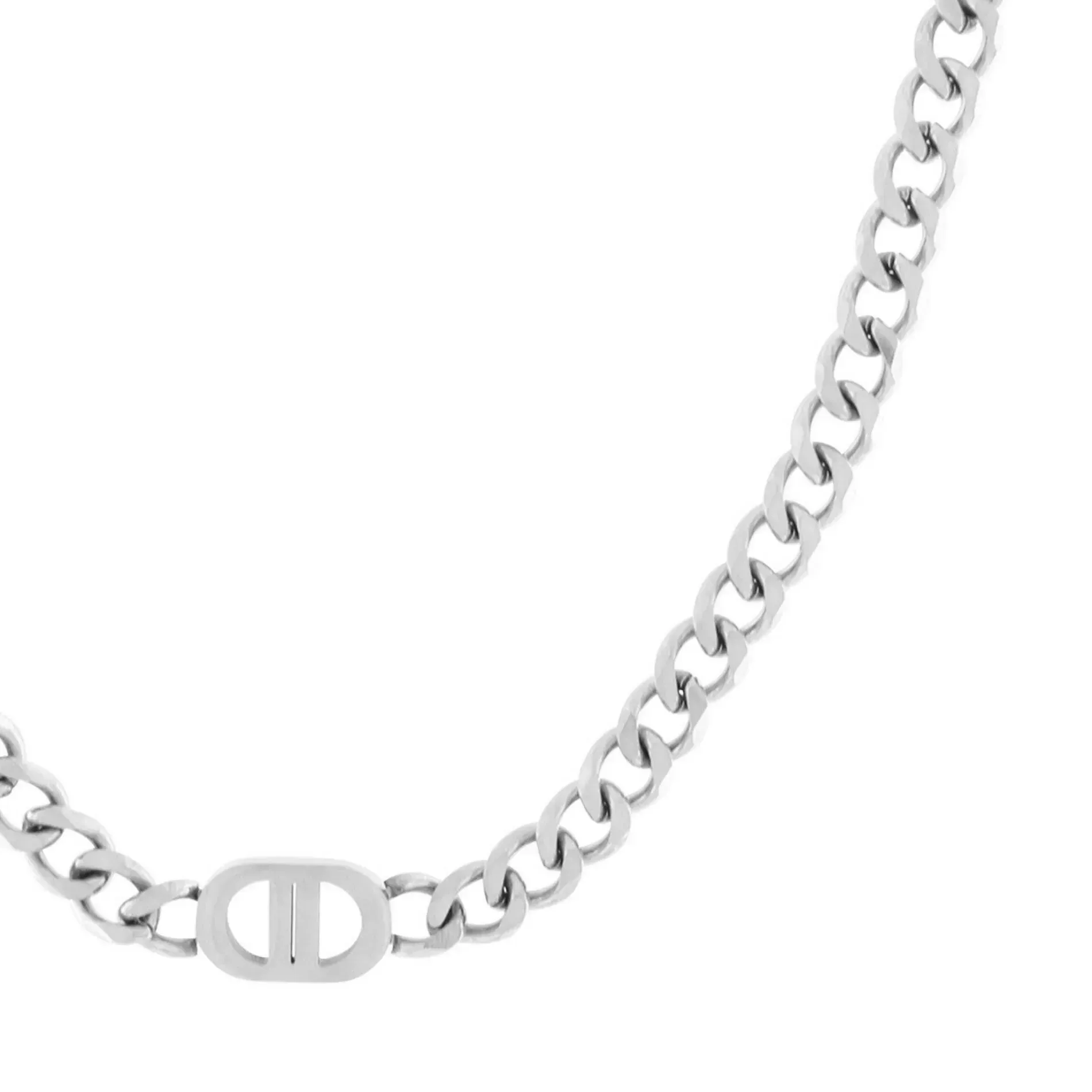 Courage Waterproof Short Dansk Necklace Silver Plating