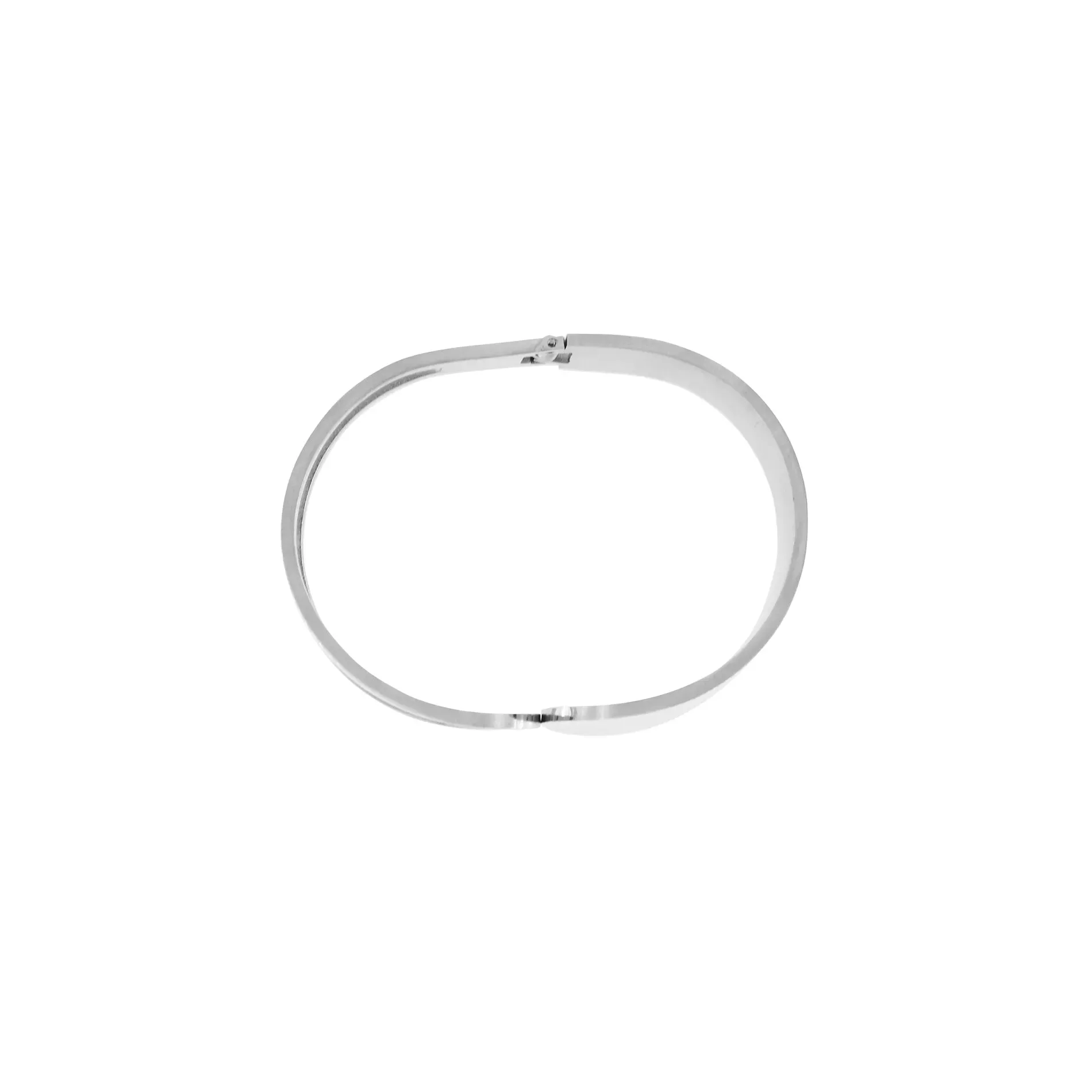 Courage Waterproof Simple Statement Bangle Silver Plating