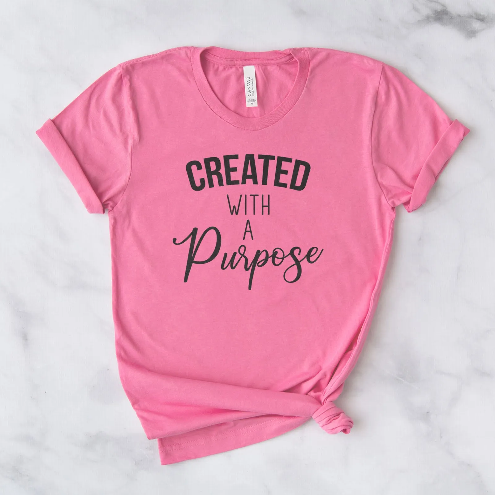 Created With A Purpose Bleach  Tee