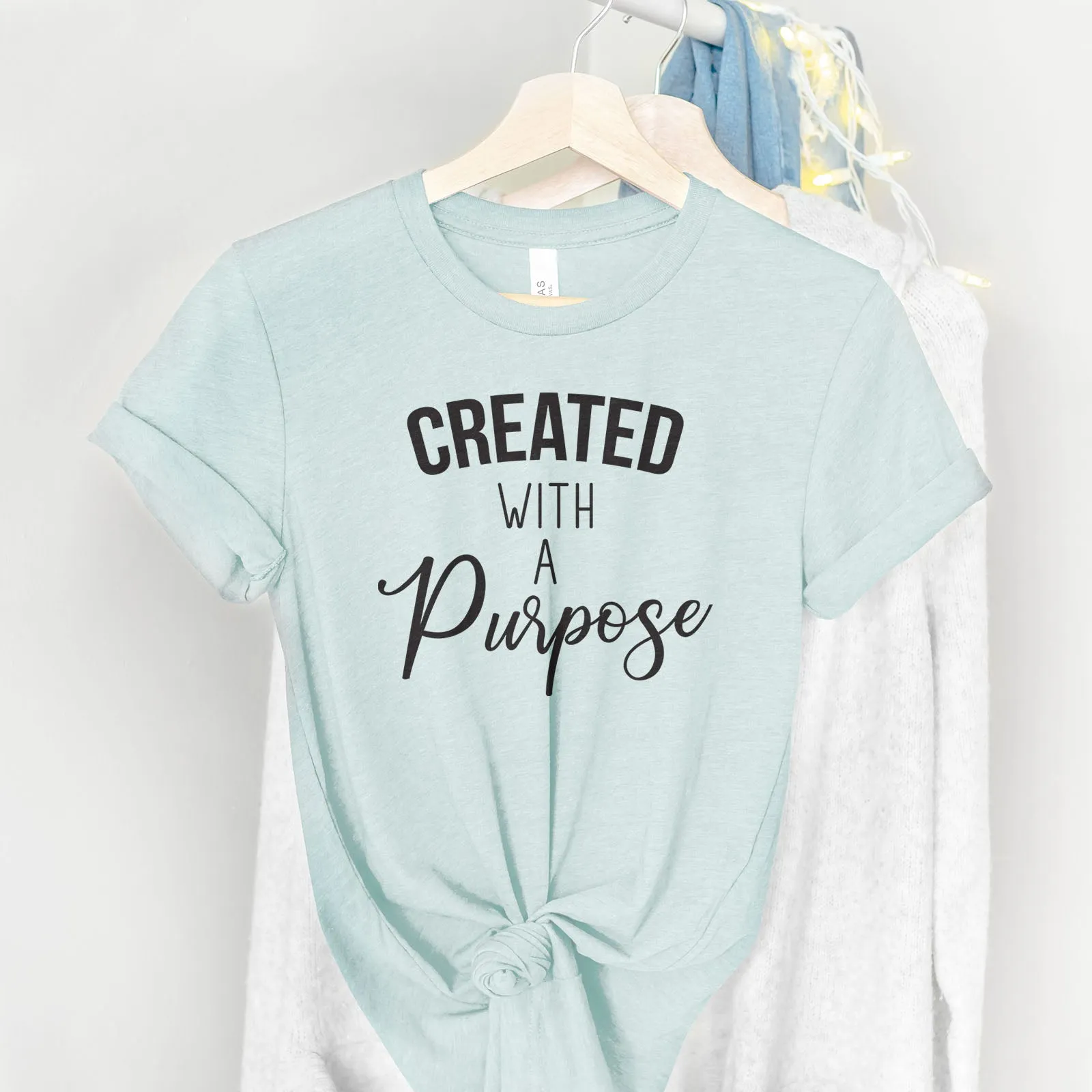 Created With A Purpose Bleach  Tee