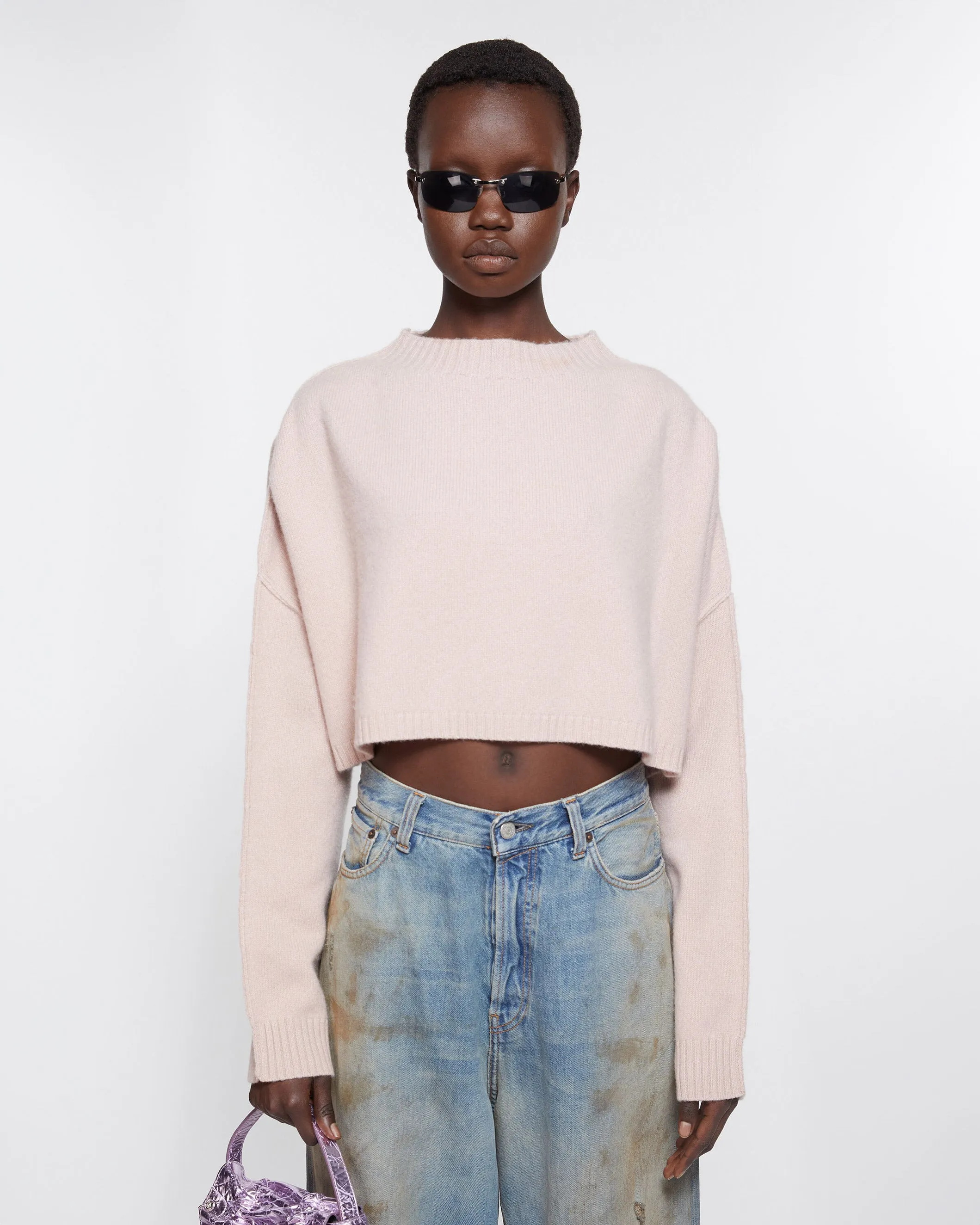 Cropped Cashmere Sweater