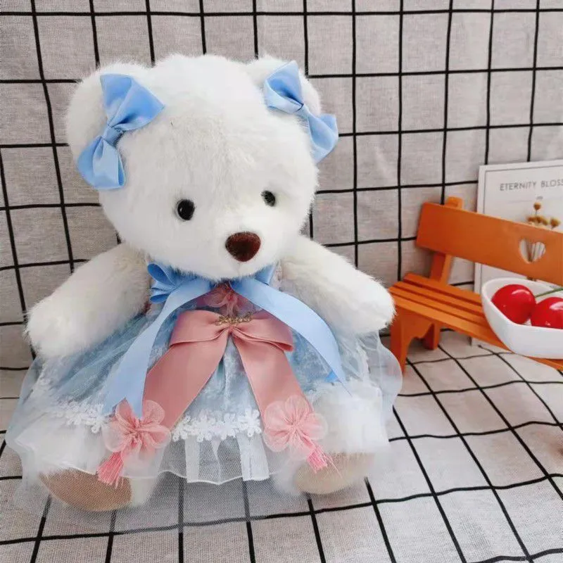 Cute Kawaii 11 inch teddy bear baby toys doll clothes