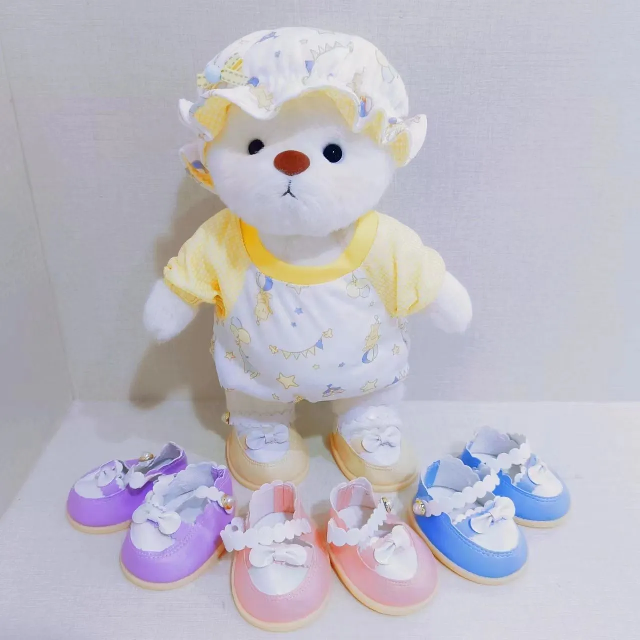 Cute Kawaii 11 inch teddy bear baby toys doll clothes