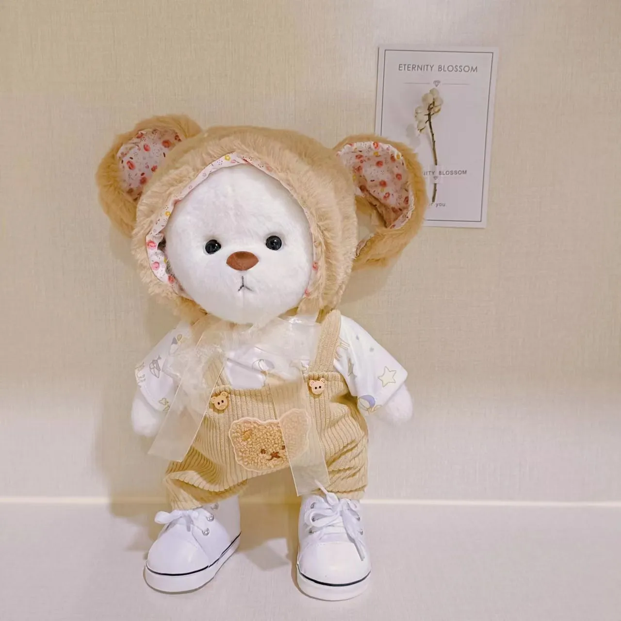 Cute Kawaii 11 inch teddy bear baby toys doll clothes