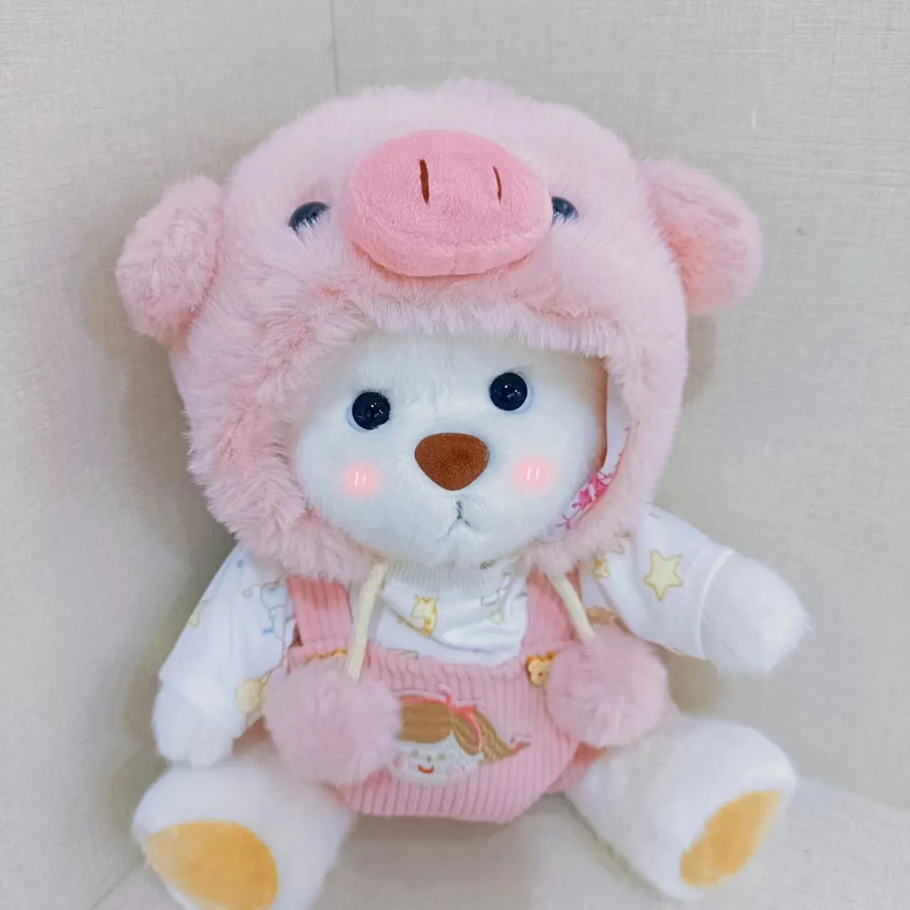 Cute Kawaii 11 inch teddy bear baby toys doll clothes