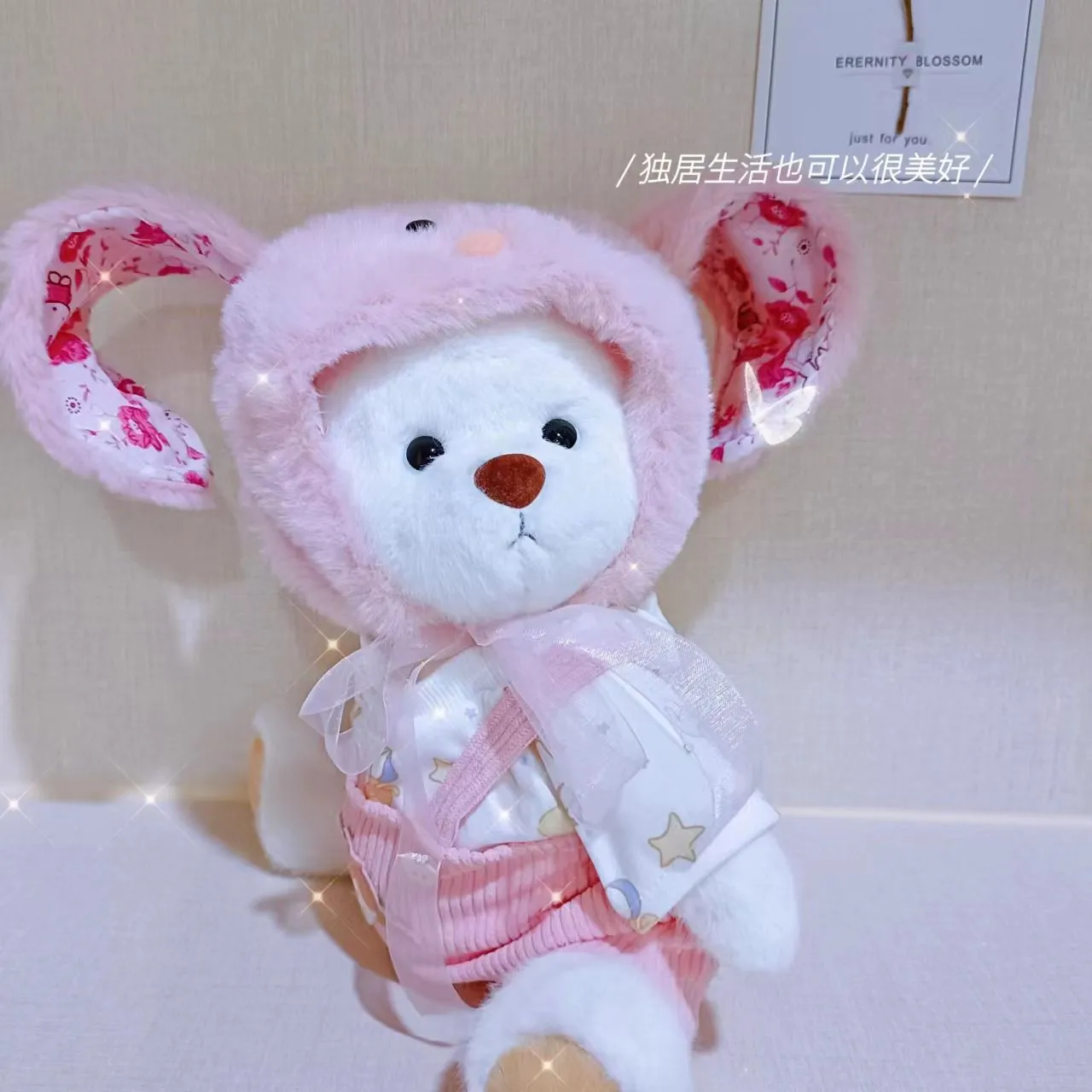 Cute Kawaii 11 inch teddy bear baby toys doll clothes