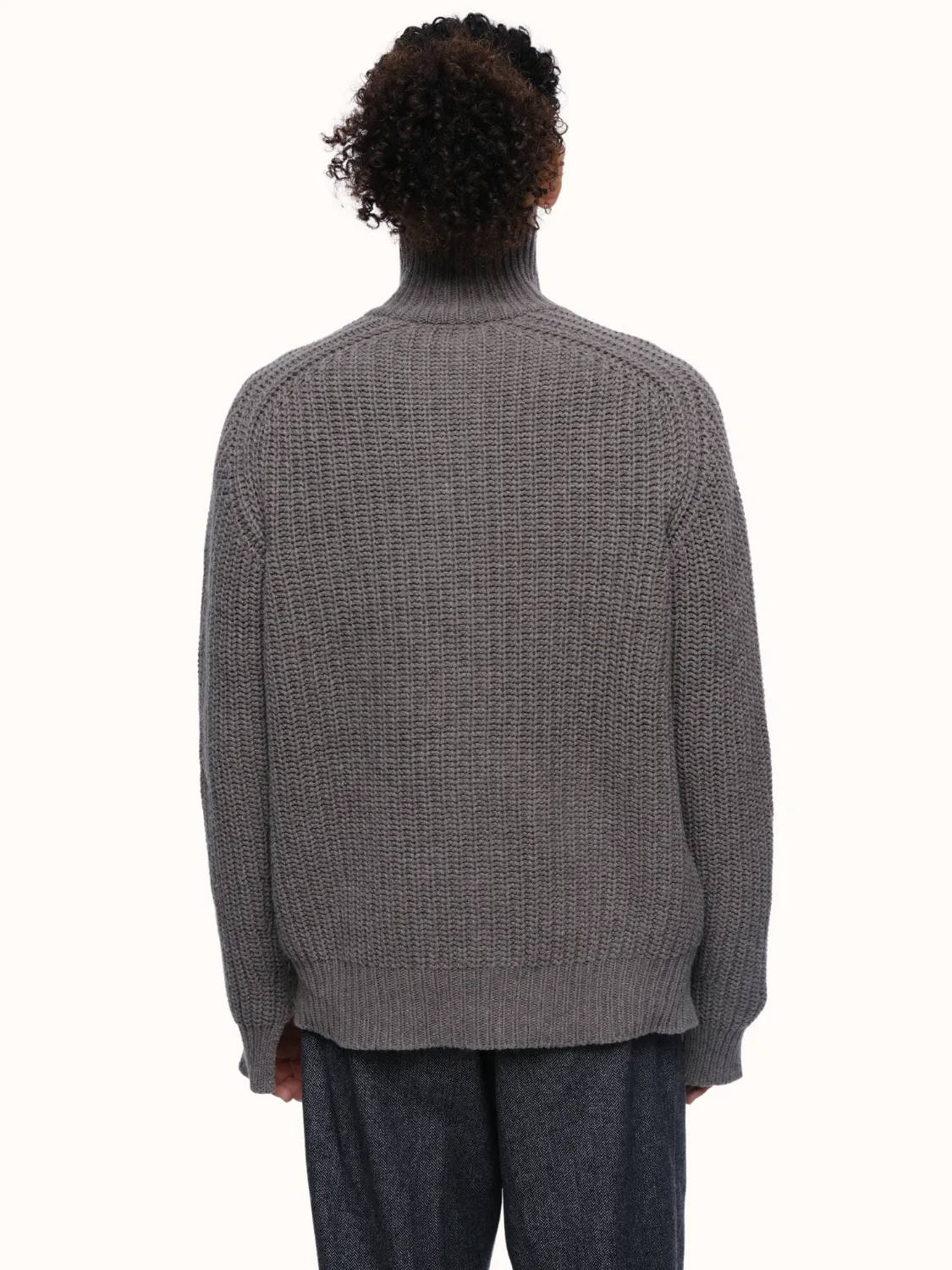 Dakota Zip Front Cardigan in Recycled Cashmere & Recycled Wool