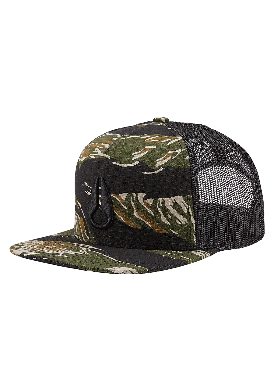 Deep Down Trucker Hat - Tiger Camo