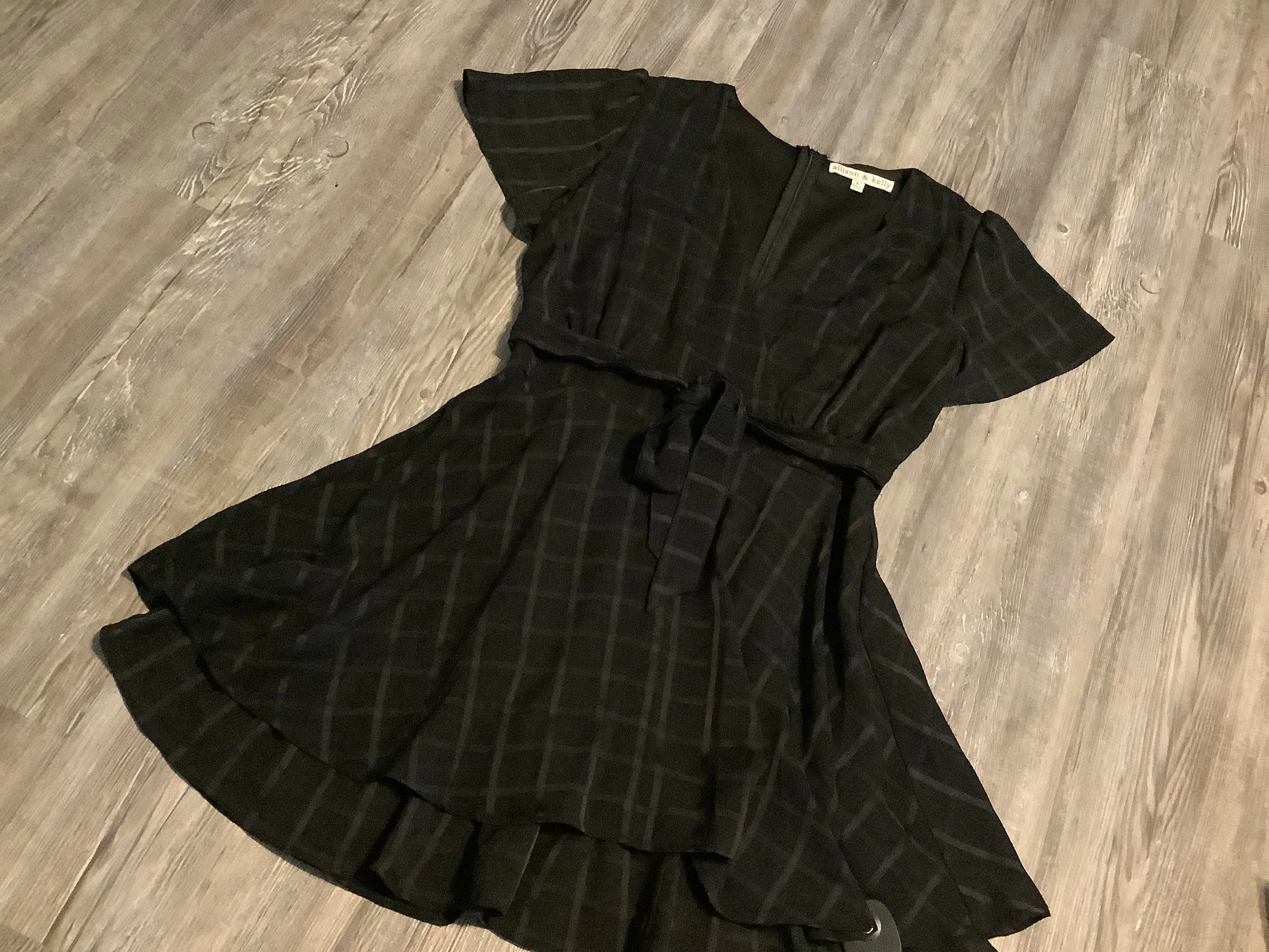 Dress Casual Midi By Clothes Mentor In Black, Size: L