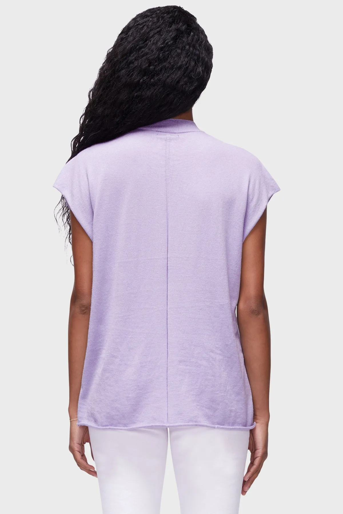 DSTLD Unisex Muscle Tee in Lilac