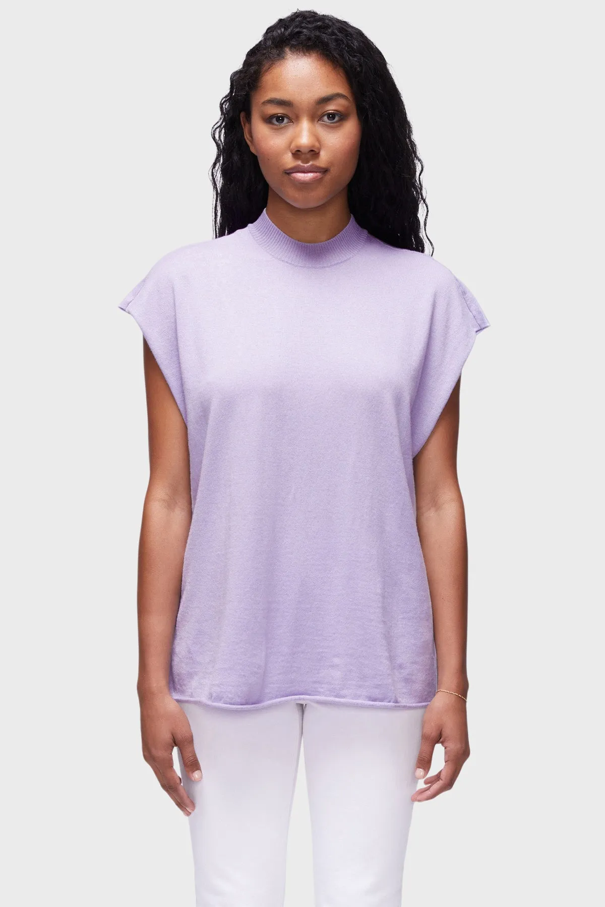 DSTLD Unisex Muscle Tee in Lilac