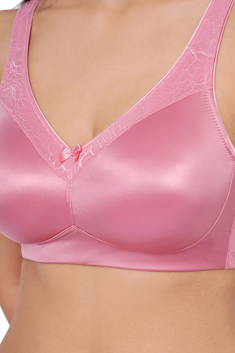 Elegant Support Non-padded & Non-wired Bra  - Wild Rose