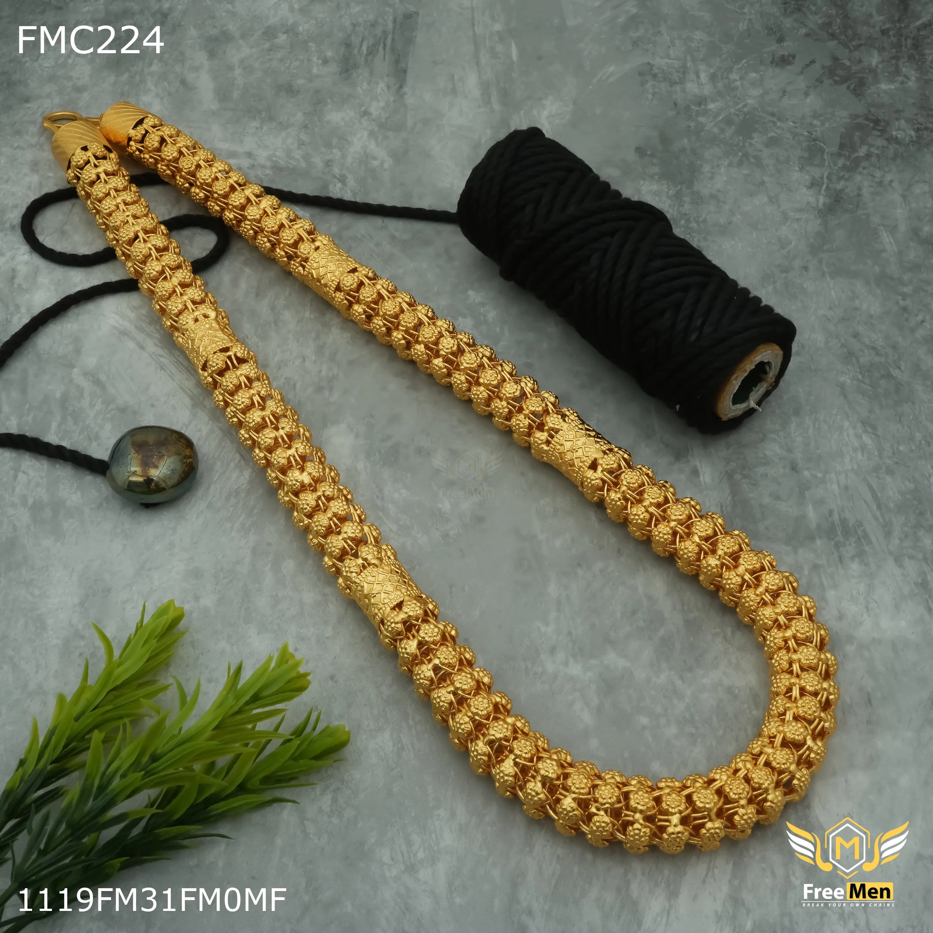 Freemen  flower havy Chain with ring desin for Man - FMGC224