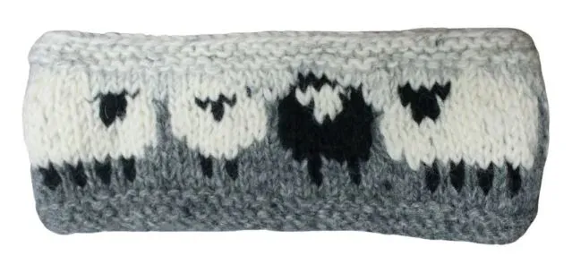 From The Source Hand Knitted Sheep Wool Headband