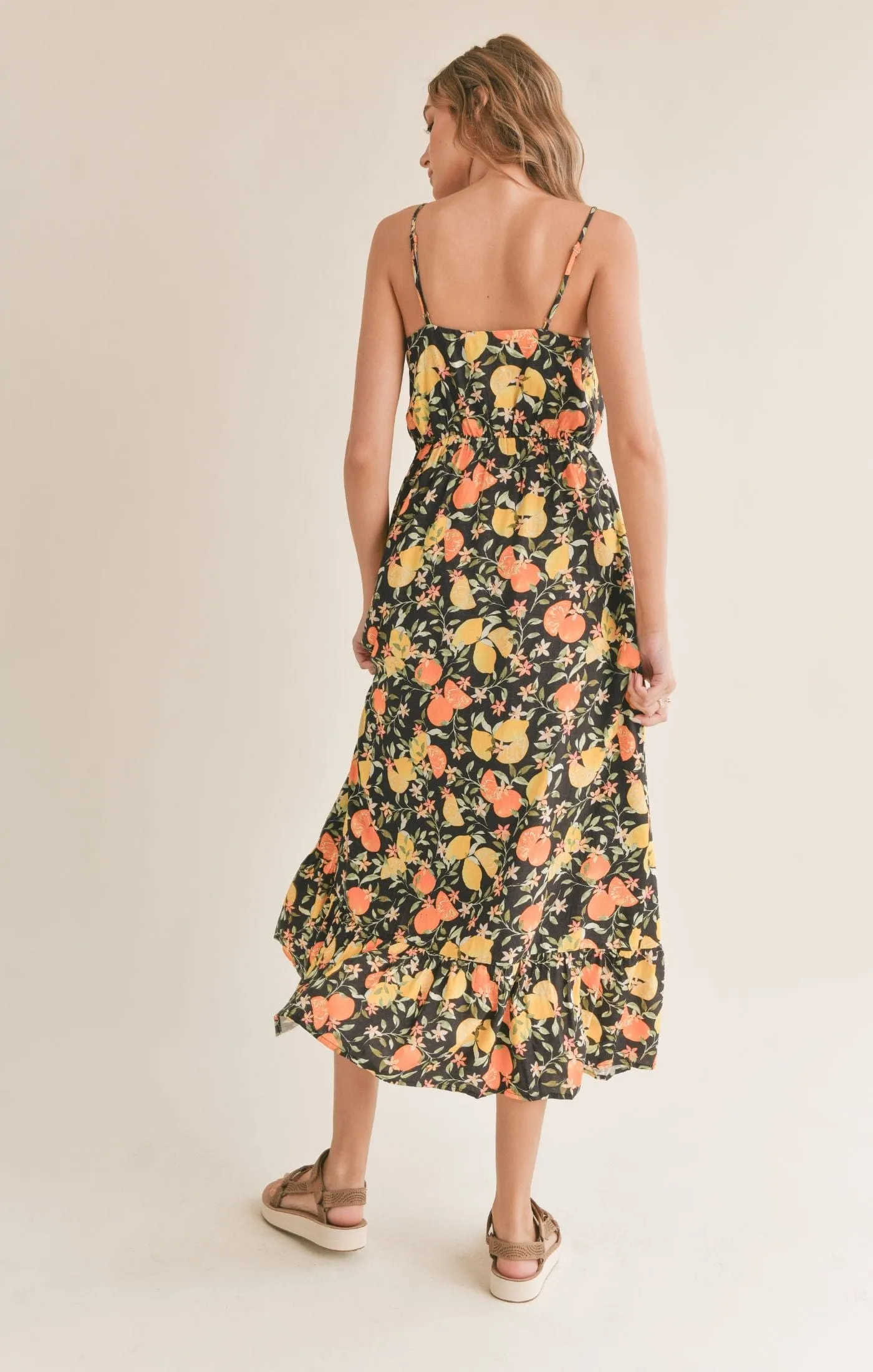 Fruitful Button Down Maxi Dress