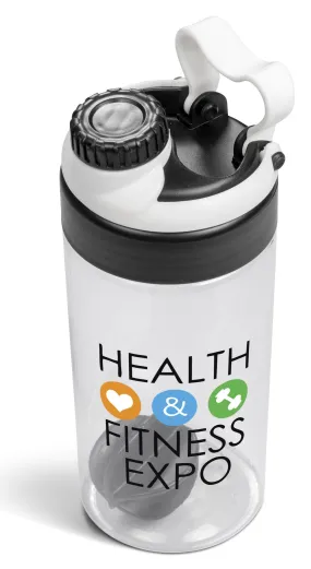 Gianna Water Bottle Protein Shaker - 600ml - Transparent