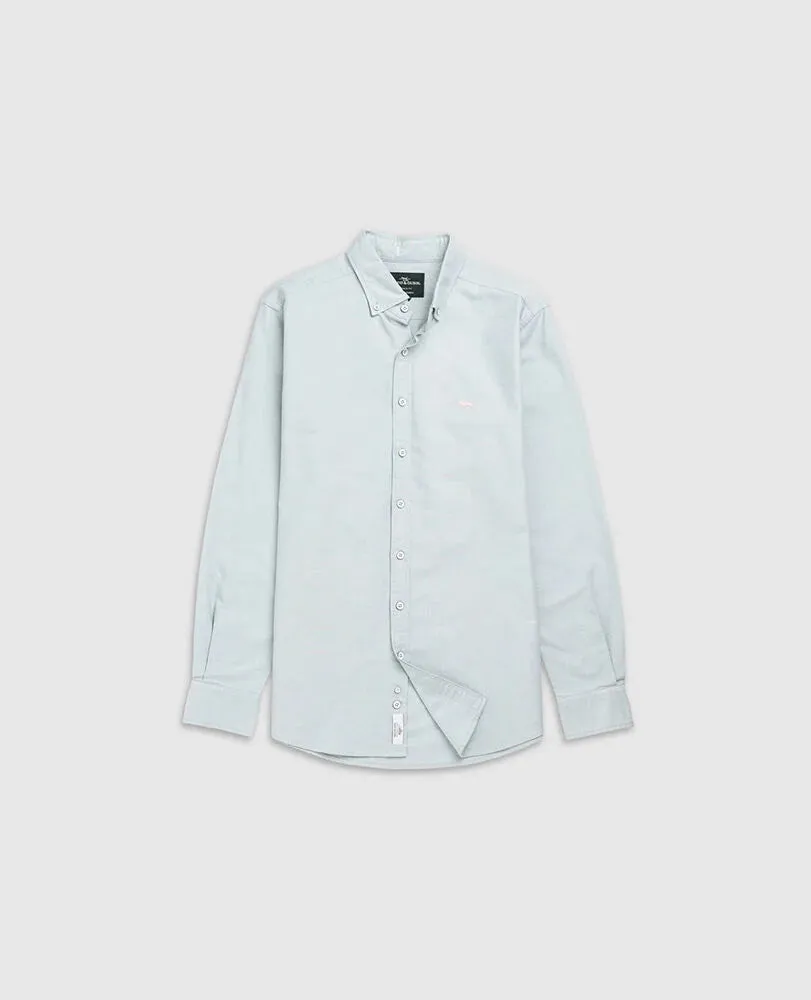 Gunn Oxford Sports Fit Shirt - Sage