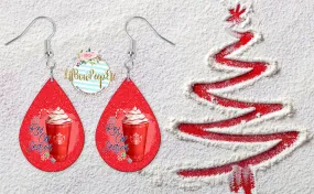 Hardboard earrings Red Cup Season