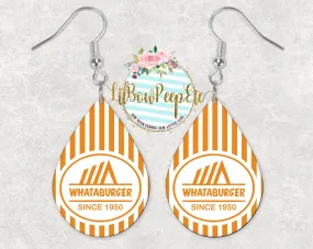 Hardboard Earrings Whataburger