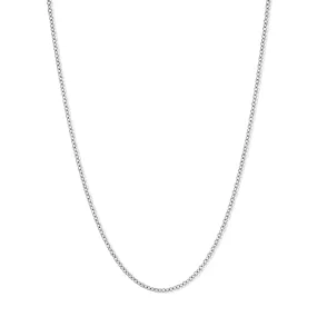 Heavy Trace Chain White Gold