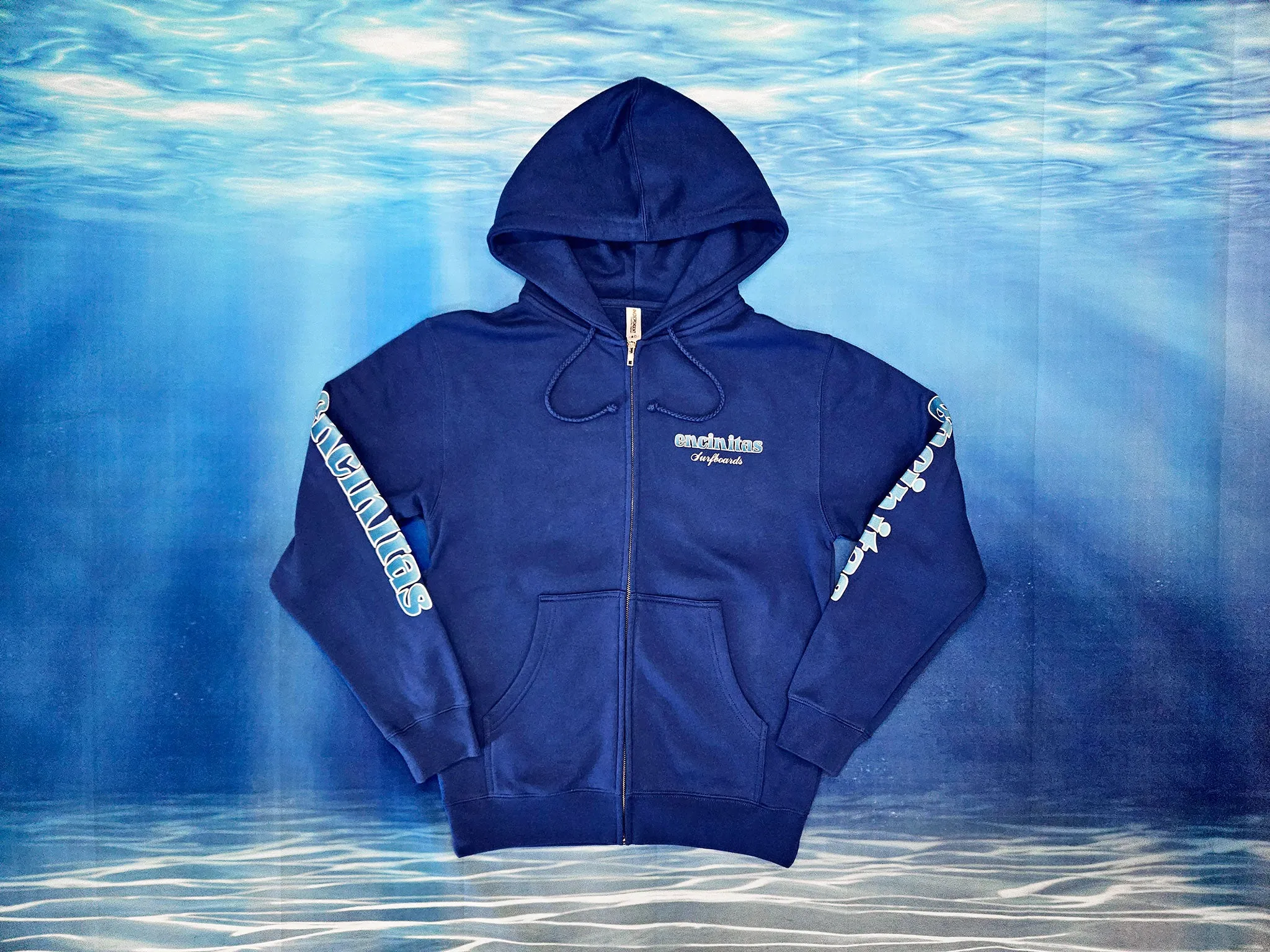 Heavyweight Blue Fade Icon Hooded Zip