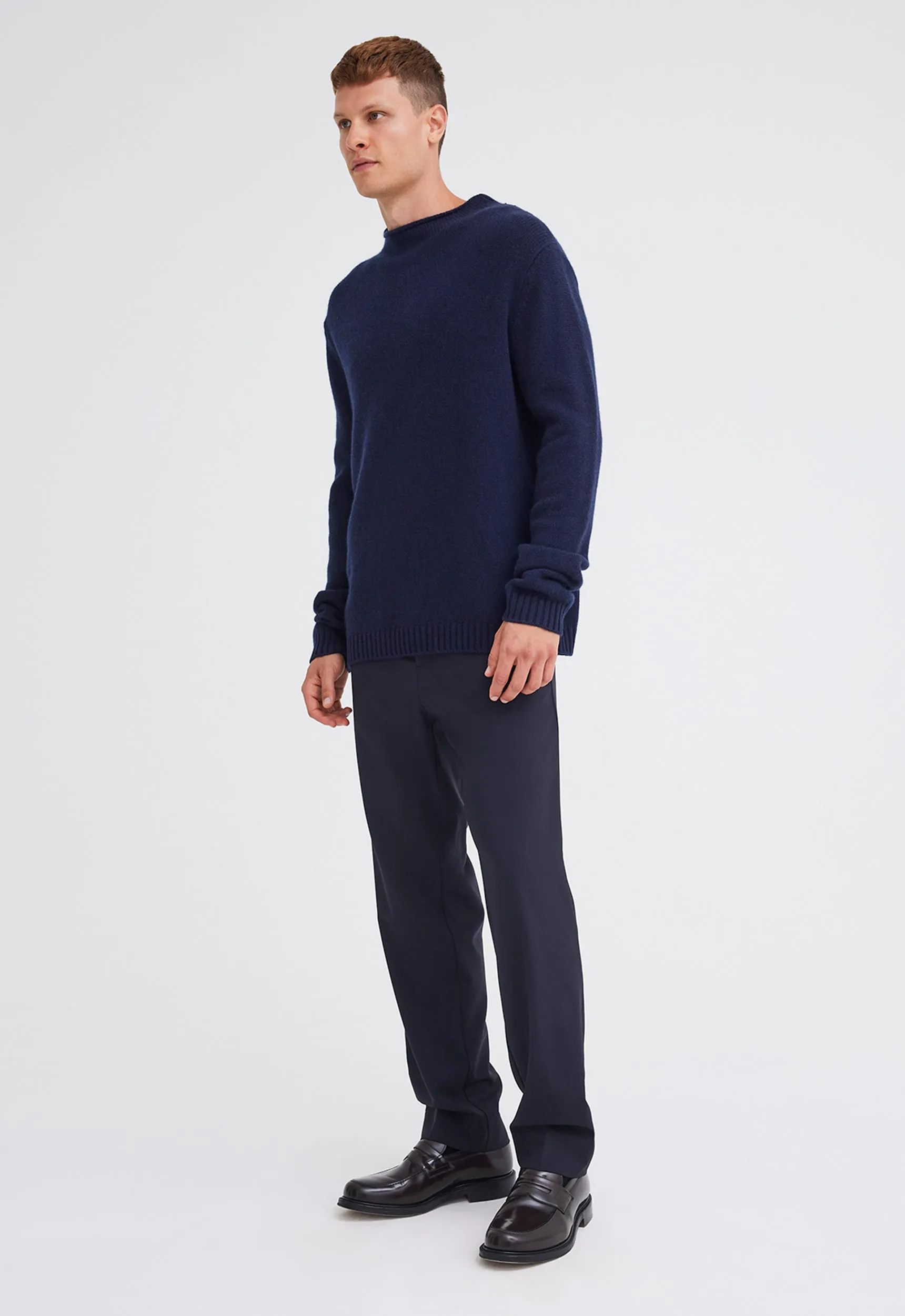 Highgrove Wool Cashmere Sweater - Darkest Navy