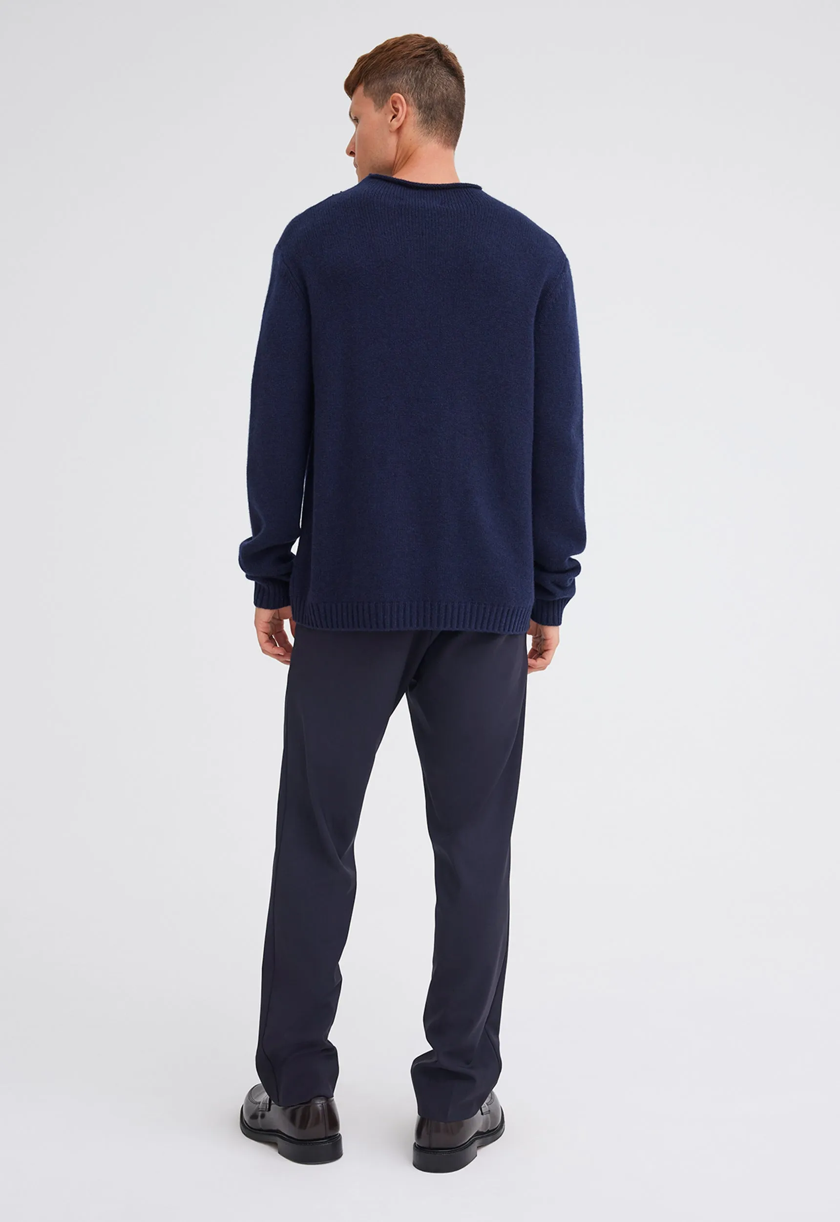 Highgrove Wool Cashmere Sweater - Darkest Navy