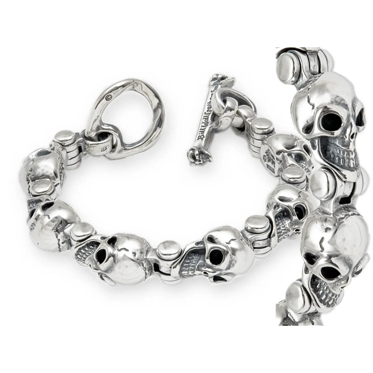 Hinged Skull Bracelet