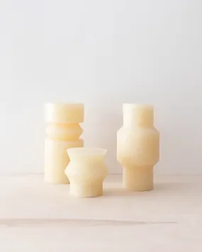 Ivory Totem Pillar Candles