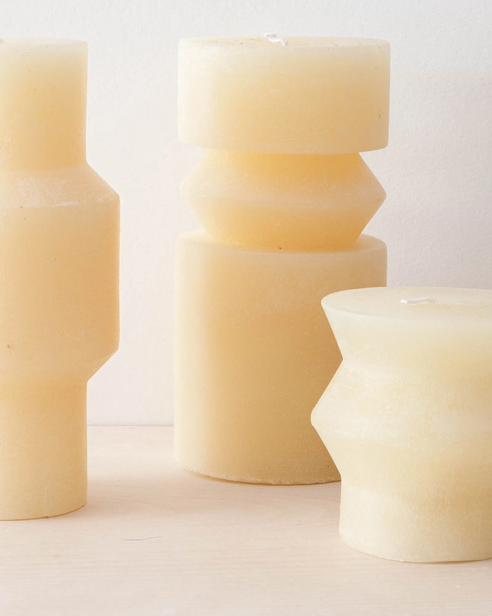 Ivory Totem Pillar Candles