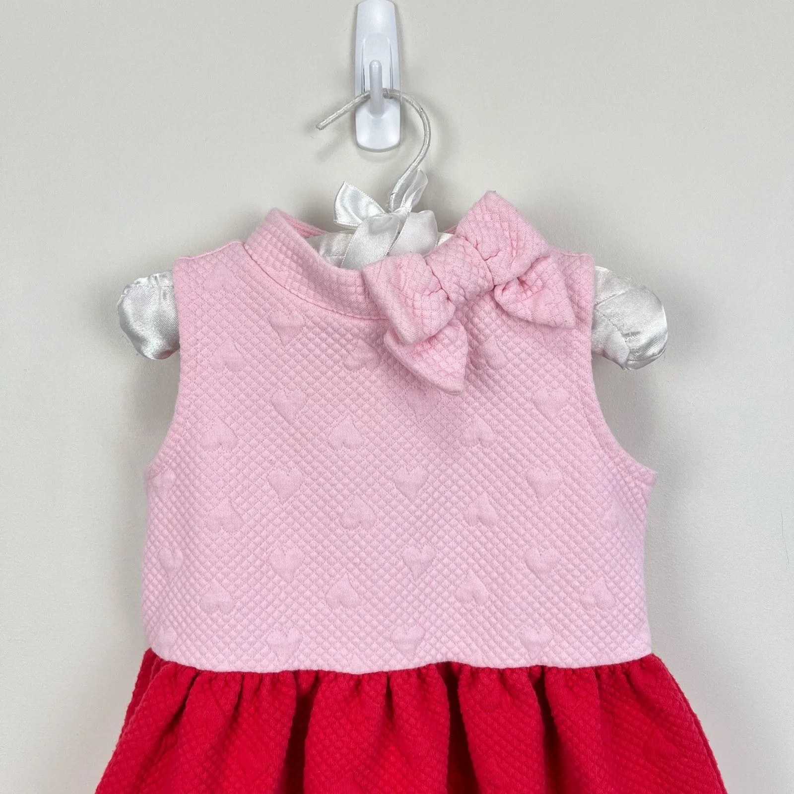 Janie and Jack Colorblocked Quilted Heart Dress 2T