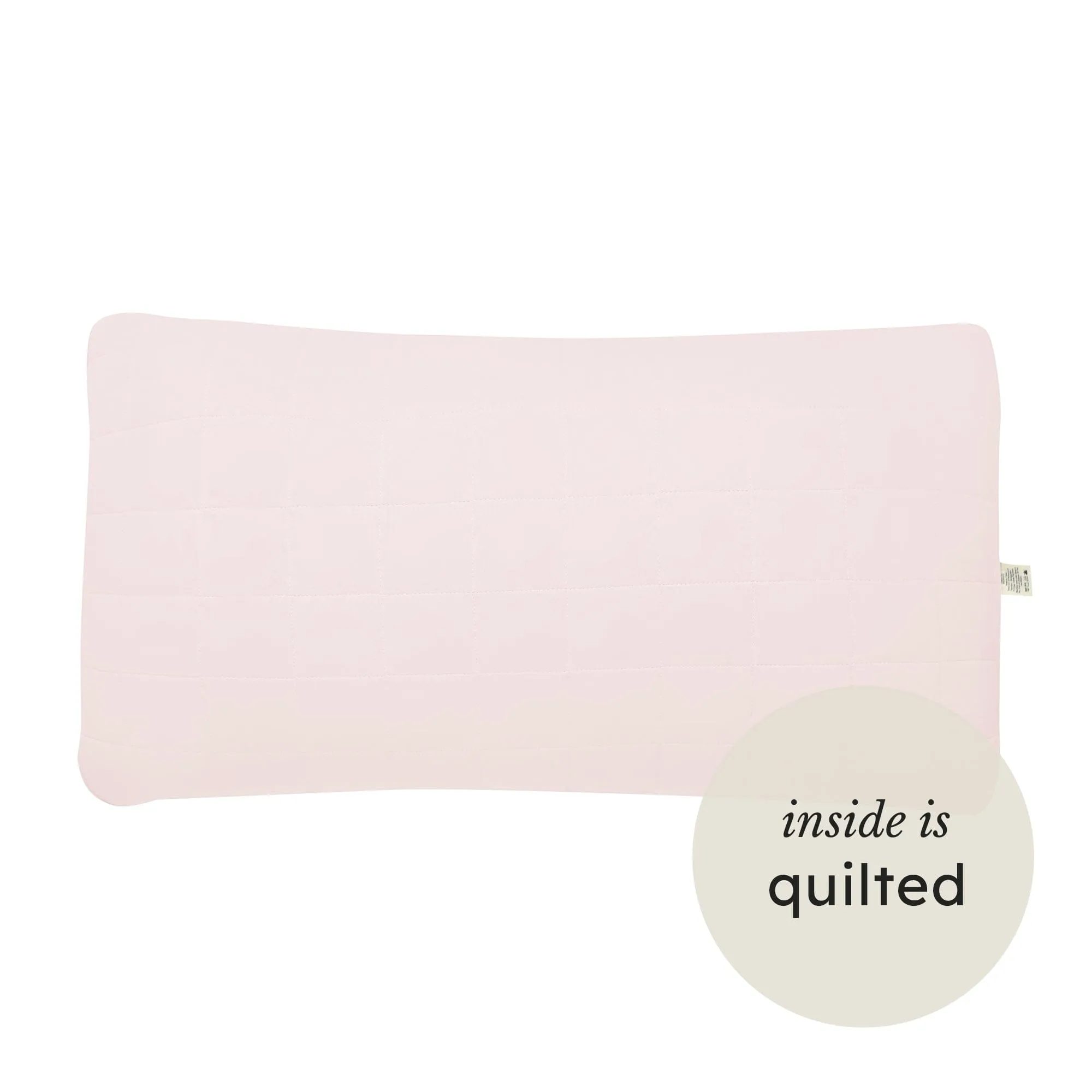 King Quilted Pillowcase in Blush