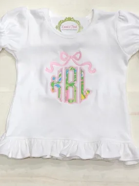 Lilly Bow Monogram Ruffle