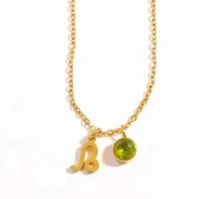 Love Waterproof August & Leo Necklace Gold Plating