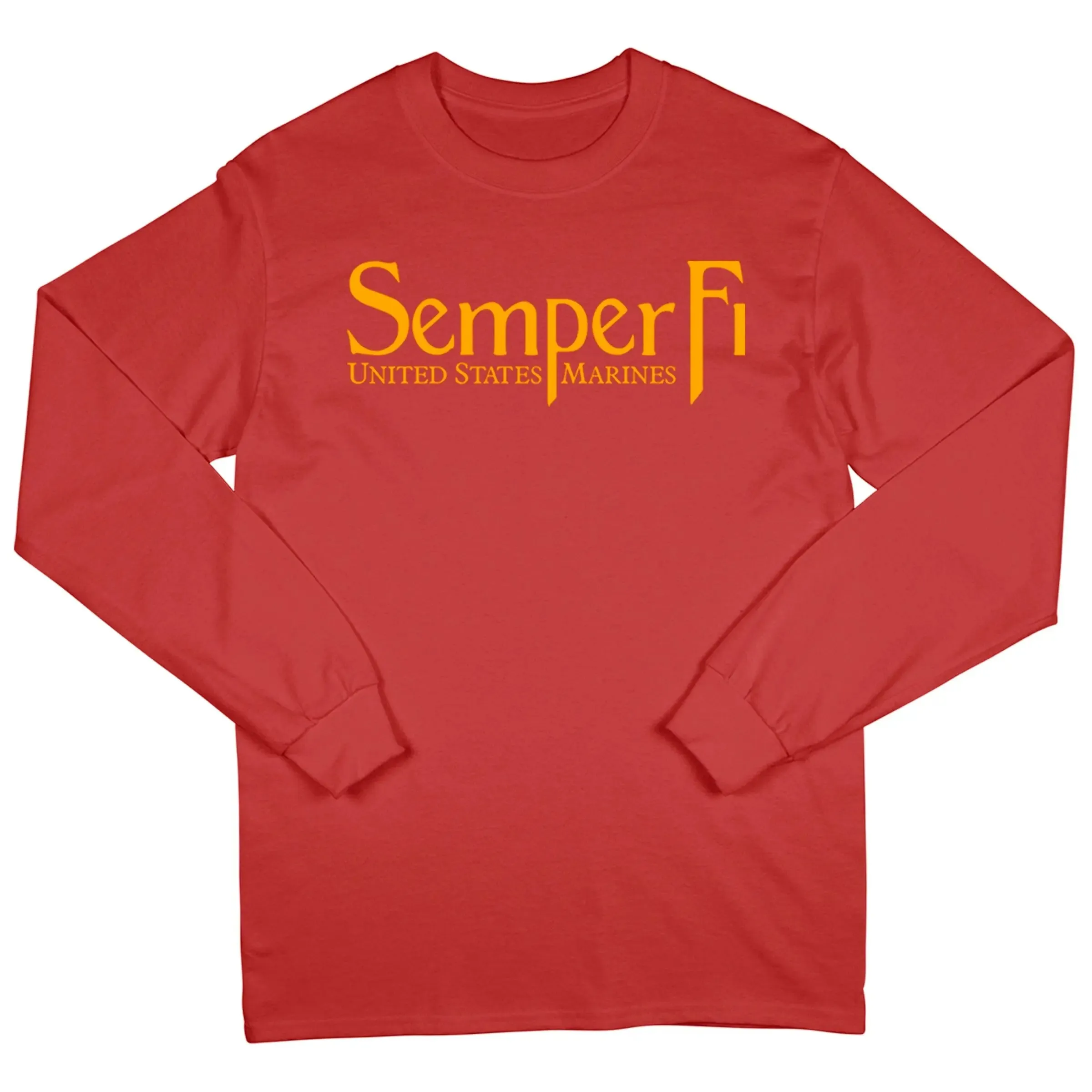 Marines Gold Semper Fi Long Sleeve Tee