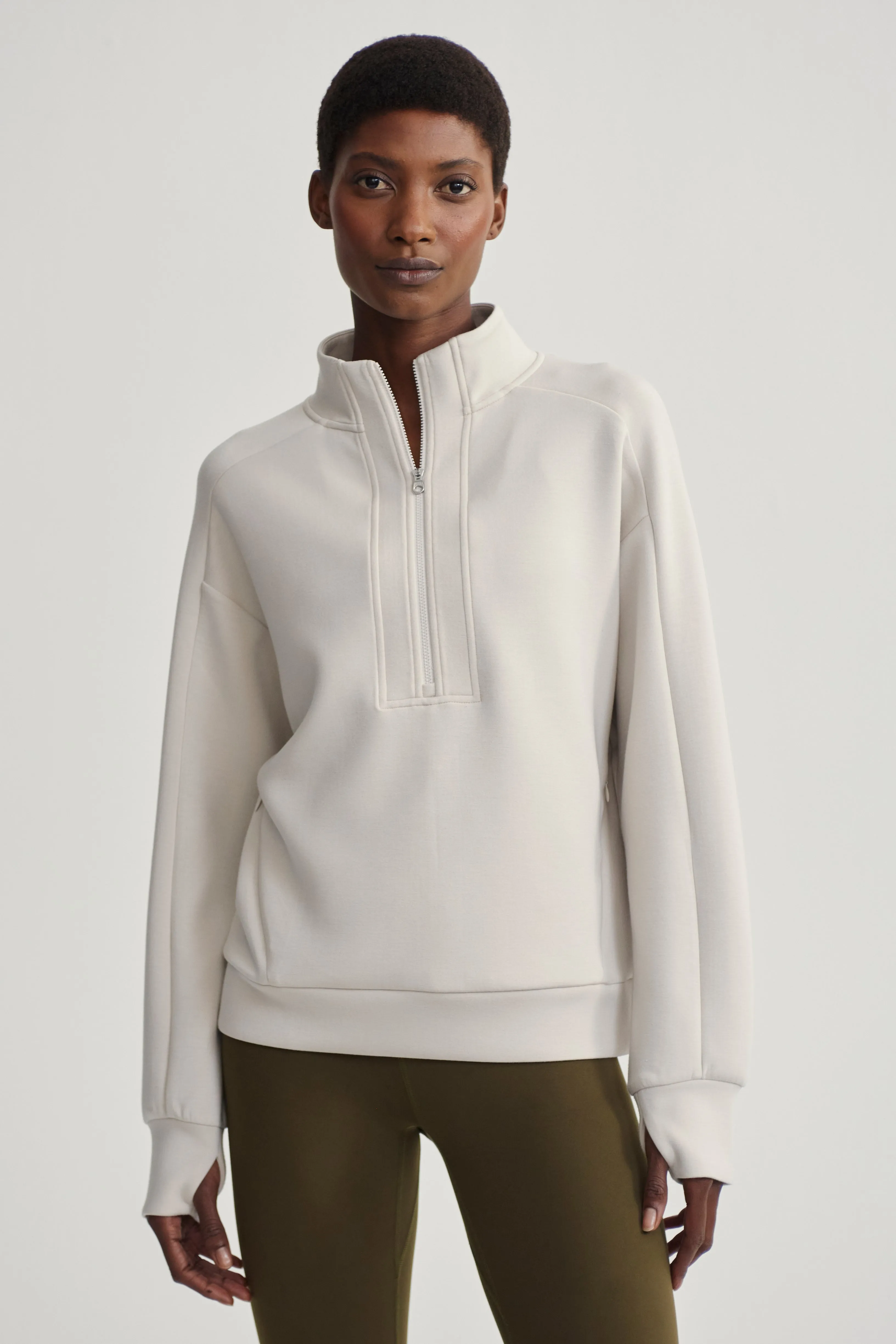 MARISSA HALF ZIP MIDLAYER RAINY DAY