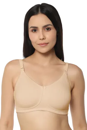 Maternity Non-padded Non-wired Cotton Bra - Hazelnut