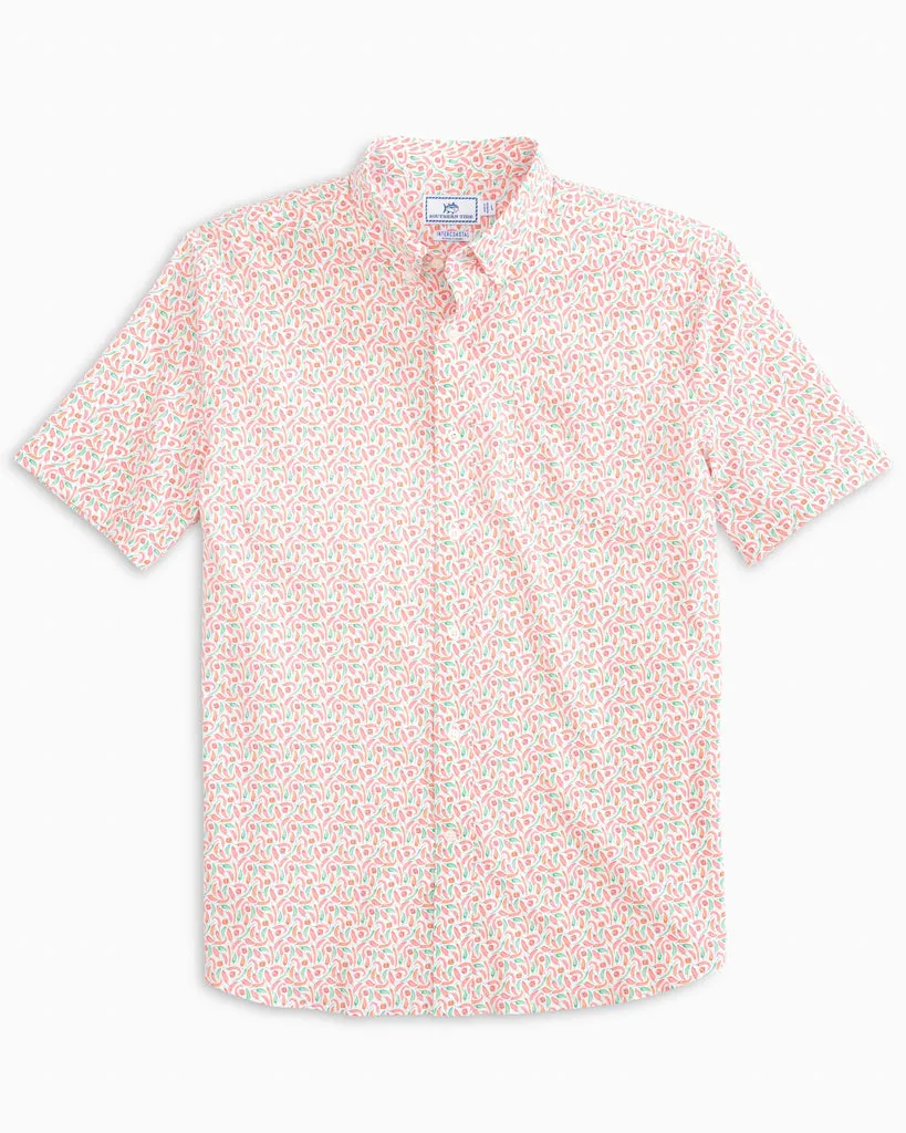 Men's Just Chillin Intercoastal Short Sleeve Button Down Shirt