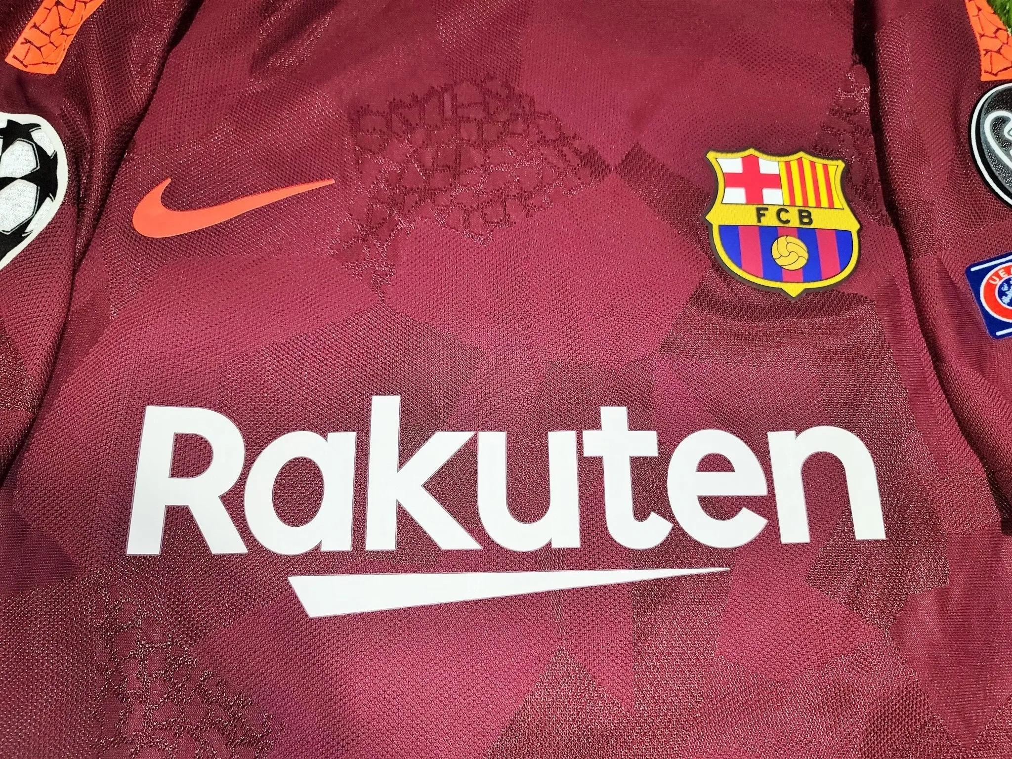 Messi Barcelona Third UEFA 2017 2018 PLAYER ISSUE Jersey Shirt XL SKU# 847188-683