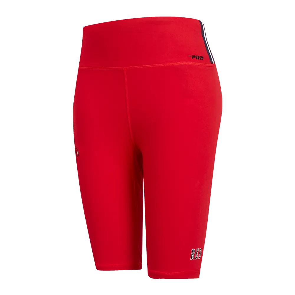 MLB BOSTON RED SOX CLASSIC WOMEN'S CTN BIKE SHORT (RED)