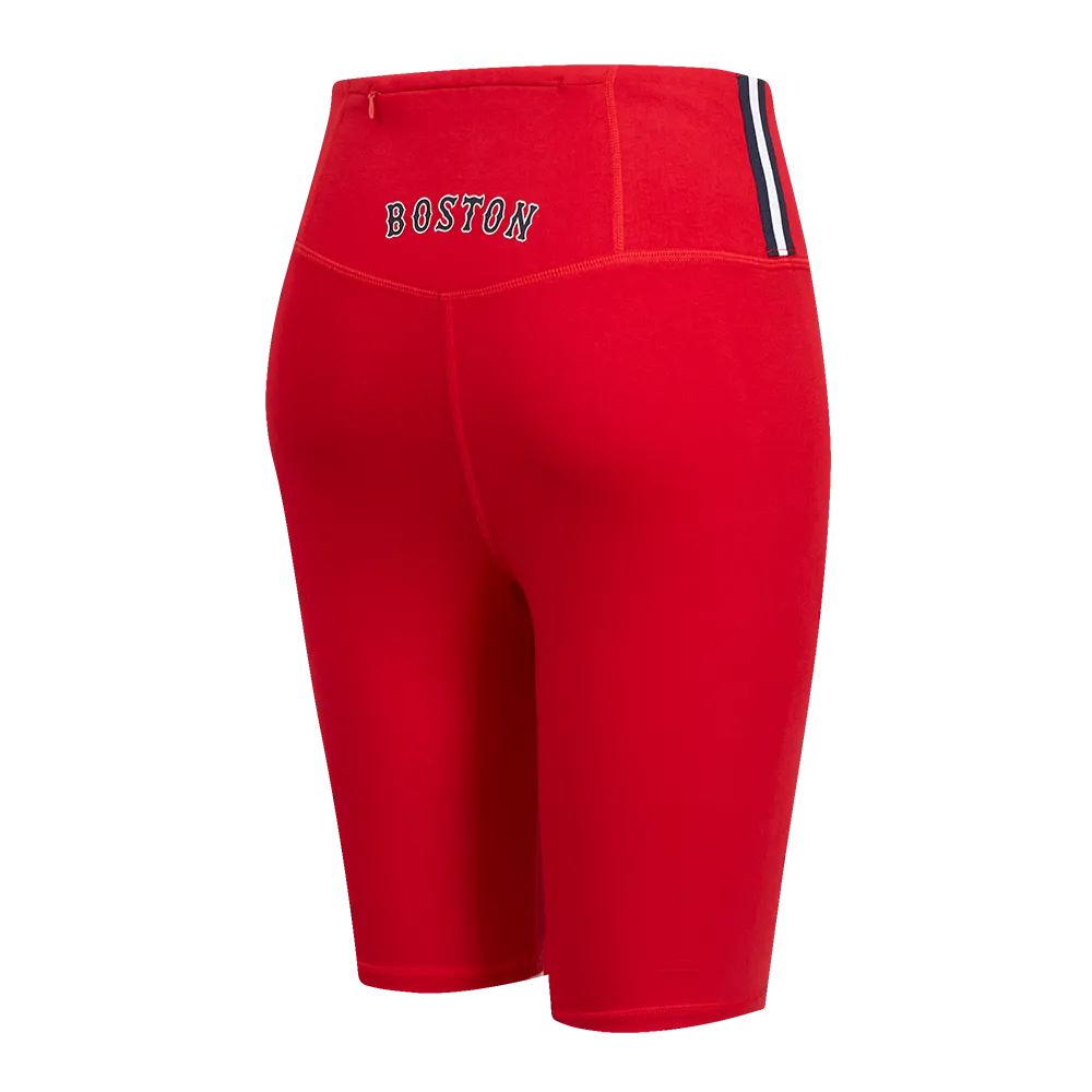 MLB BOSTON RED SOX CLASSIC WOMEN'S CTN BIKE SHORT (RED)