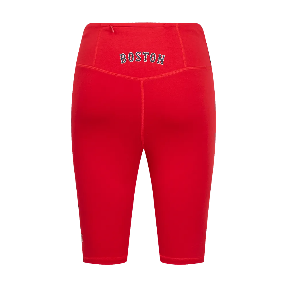 MLB BOSTON RED SOX CLASSIC WOMEN'S CTN BIKE SHORT (RED)