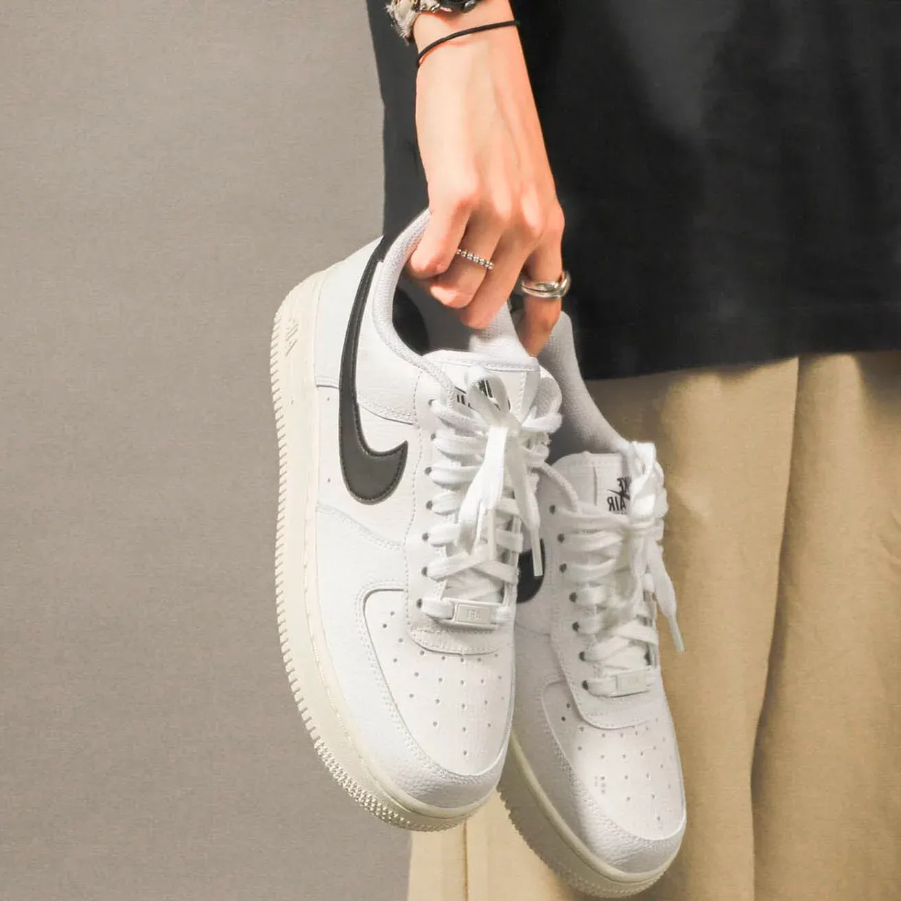 Nike Air Force 1 Low '07 White Black Sail (Women's) [315115-165]