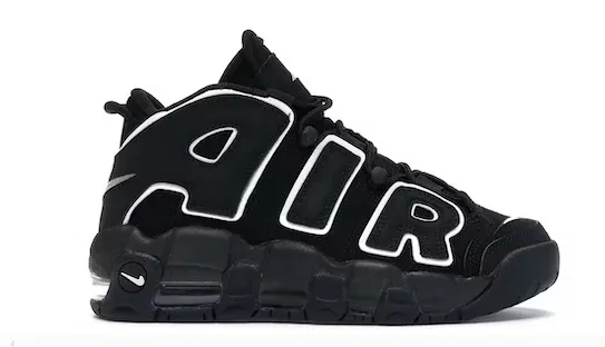 Nike Air More Uptempo Black White (2016/2020) (GS)