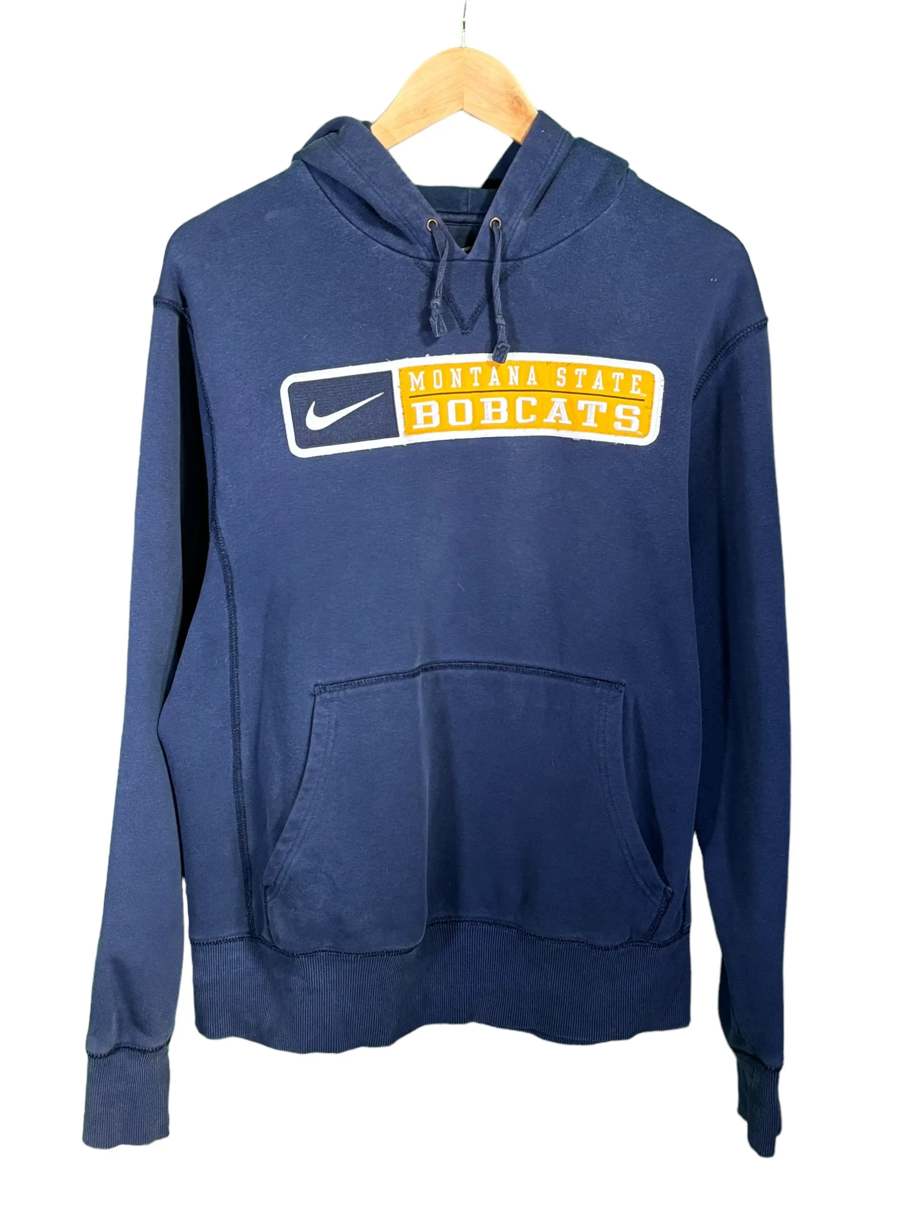 Nike Montana State University Bozeman Blue Pullover Hoodie Size Large