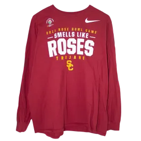 NIKE USC Trojans Rose Bowl Printed Longsleeve Burgundy (XL)