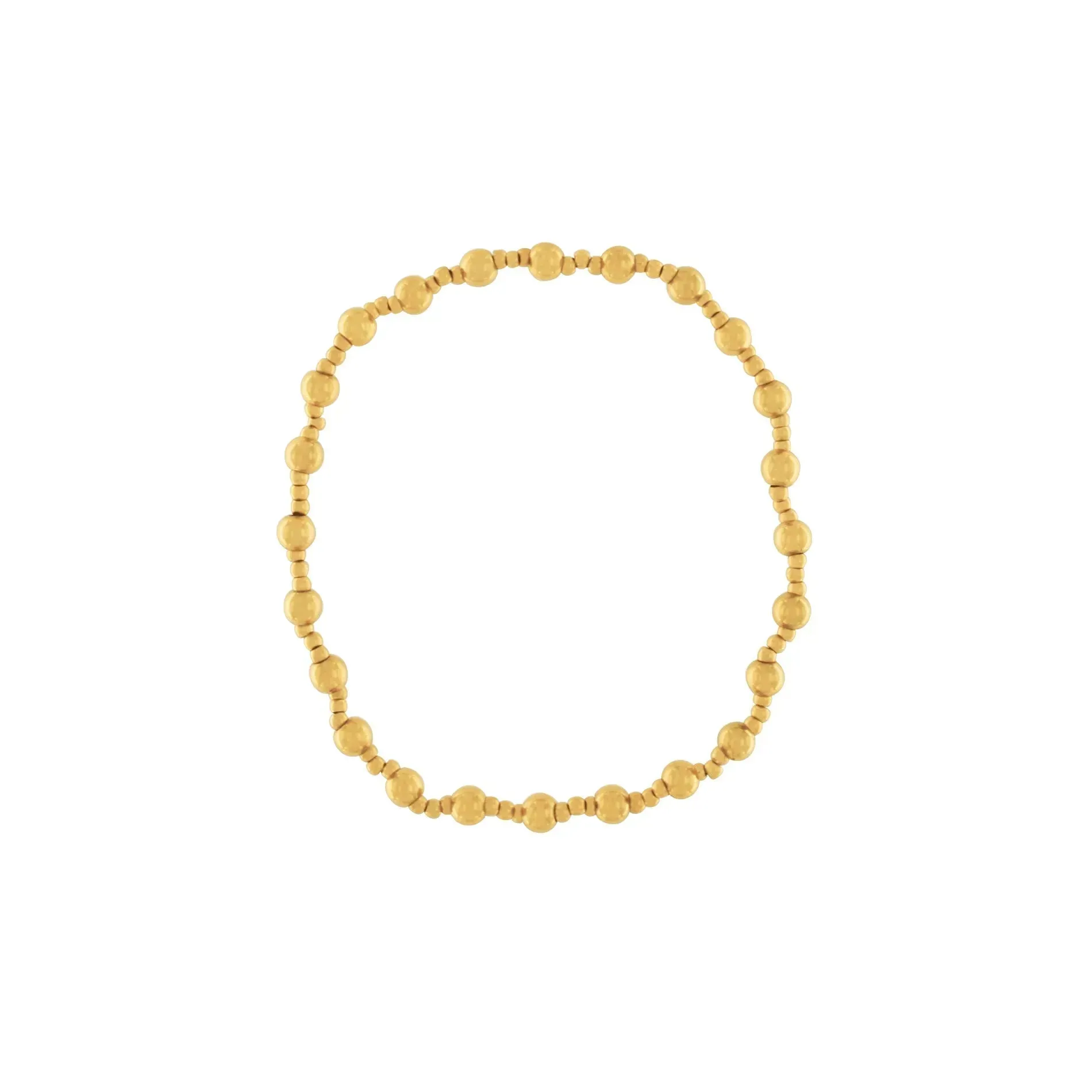 Passion Waterproof Elastic 2 Ball Bracelet 18K Gold Plating