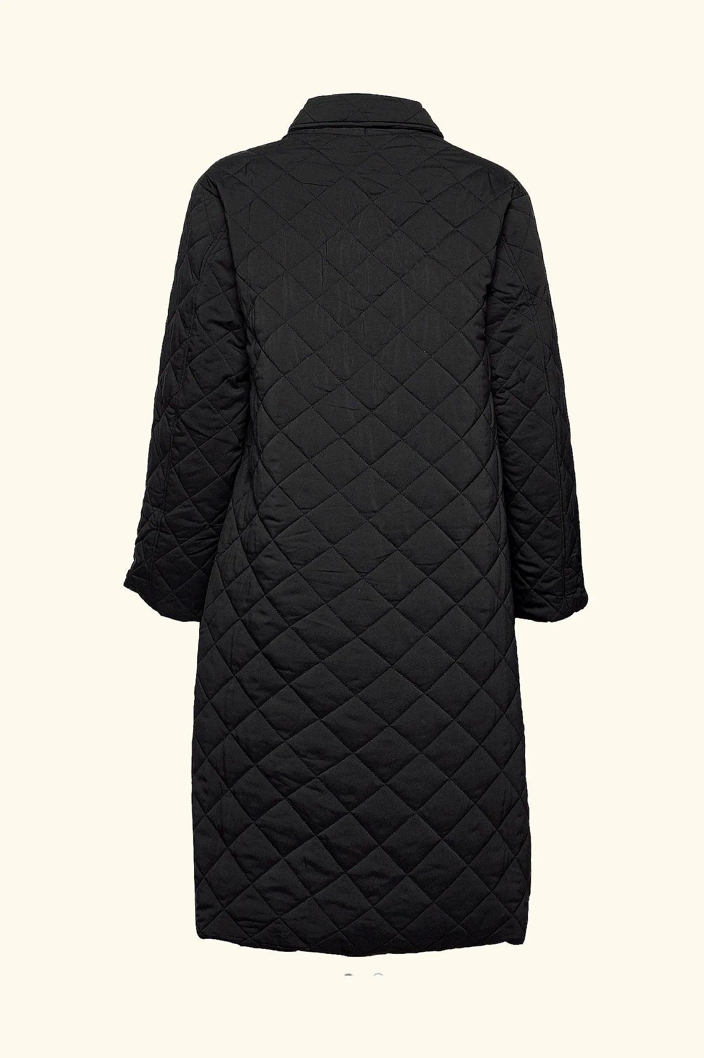 Quilted Flared Coat