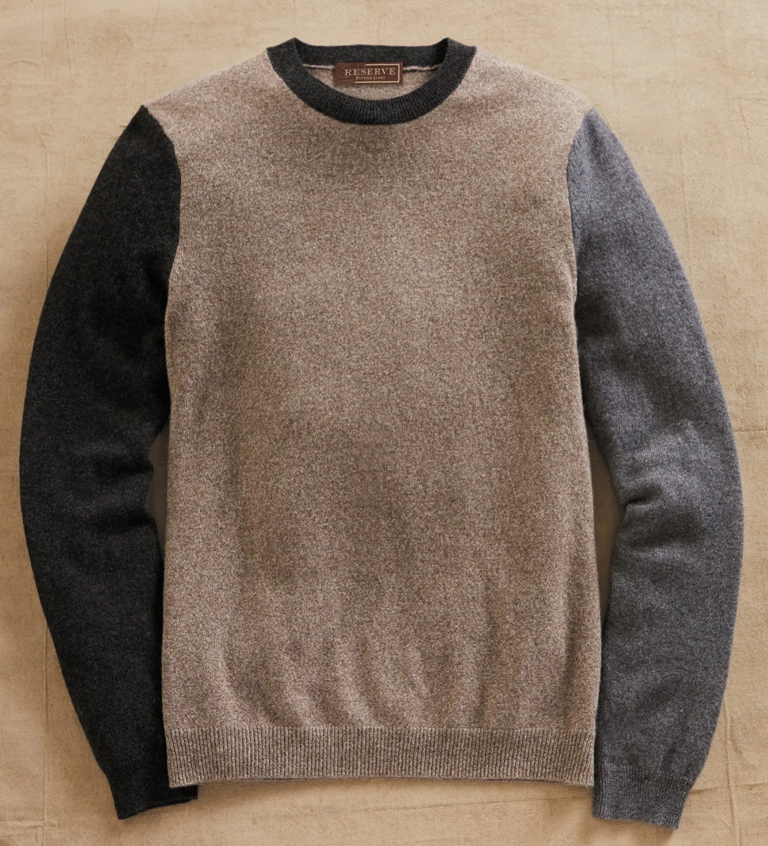 Reserve Colorblock Cashmere Sweater