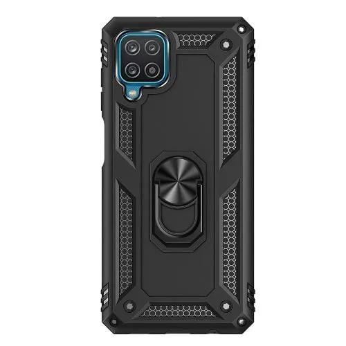 SaharaCase - Military Kickstand Case - for Samsung Galaxy A12 (2021) - Black